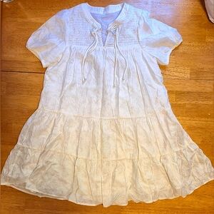 Elegant White Women's Dress